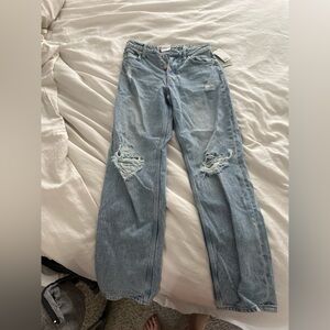 H&M Women's 90s boyfriend high rise Blue Jeans